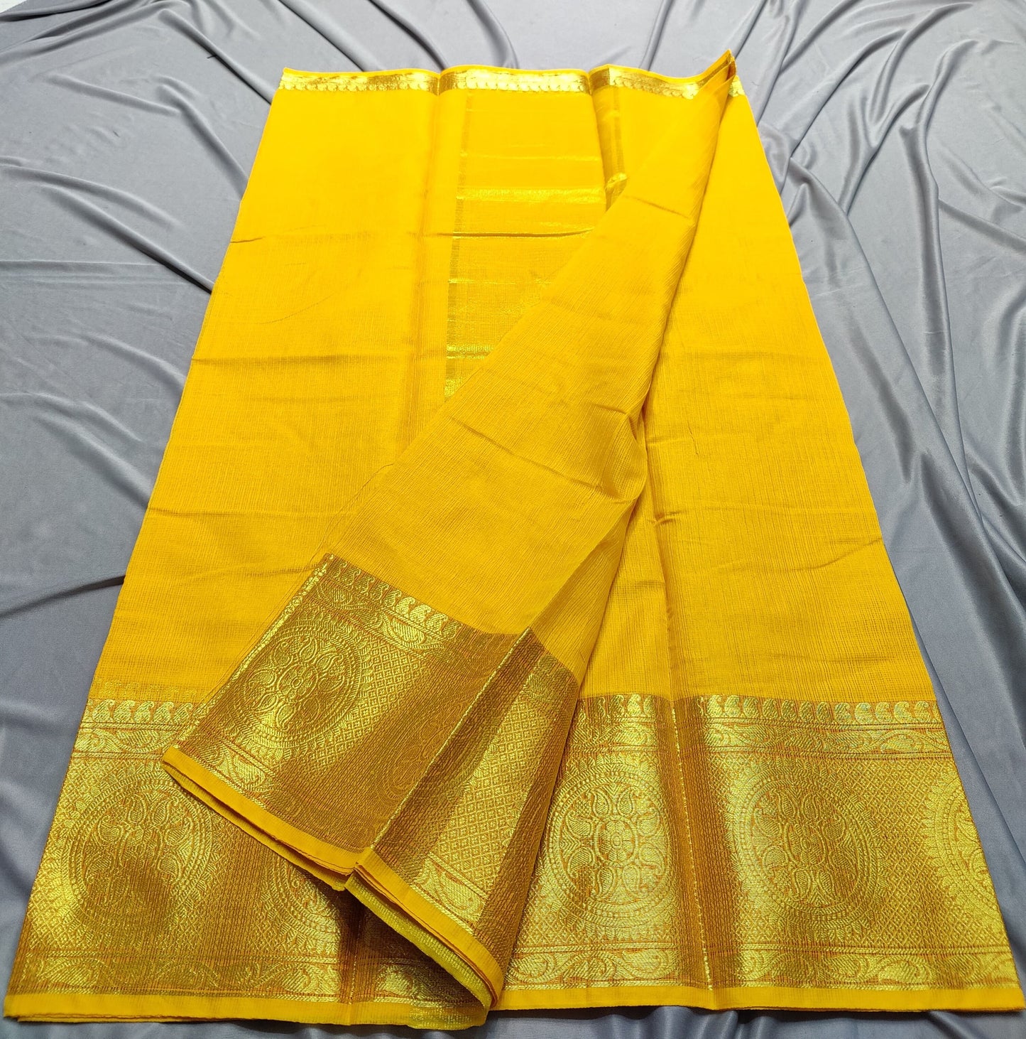Kota Doria Cotton Saree With Blouse