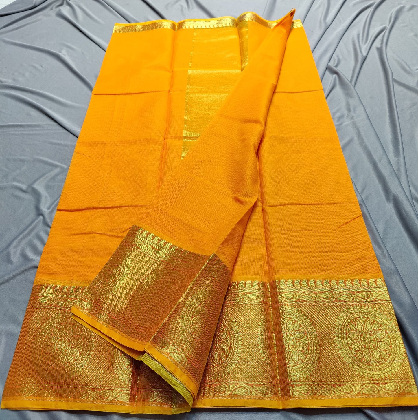 Kota Doria Cotton Saree With Blouse
