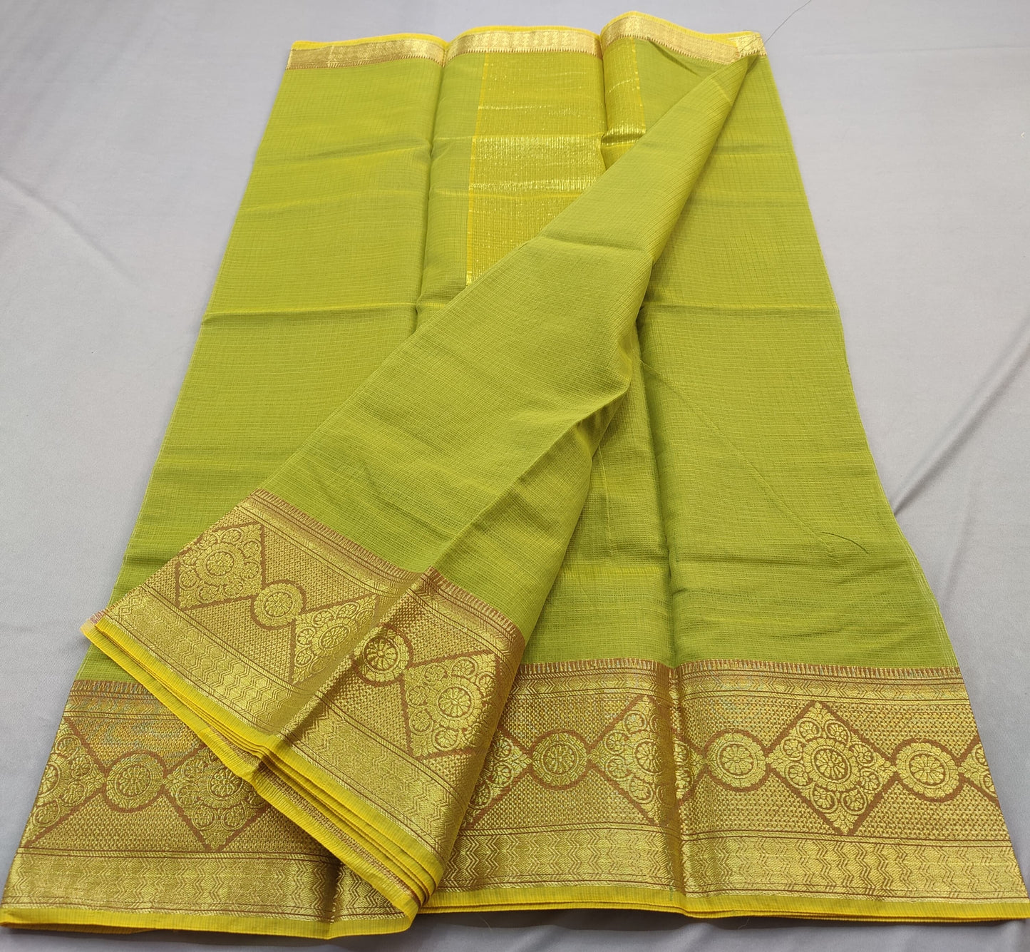Kota Doria Cotton Saree With Blouse