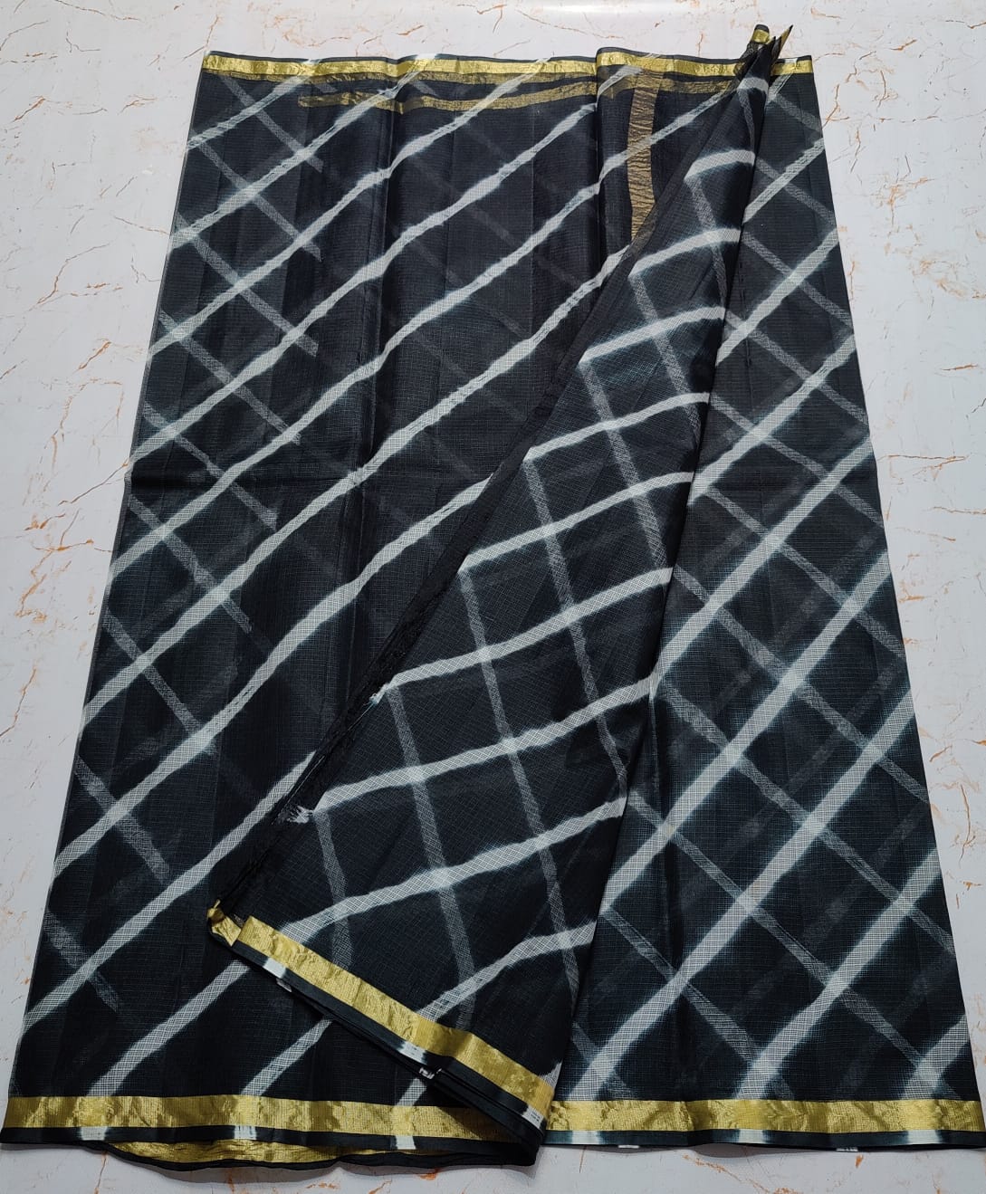 Pure Kota Doria Silk Saree