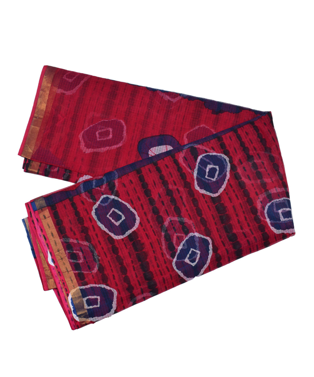 Blue Print Kotadoria Bandhej Saree With Blouse