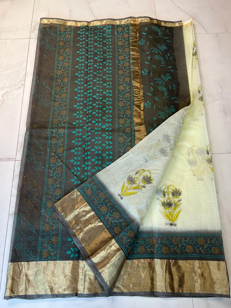 PURE Kota Doria Saree With Blouse