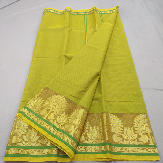 Kota Doria Cotton Saree With Blouse