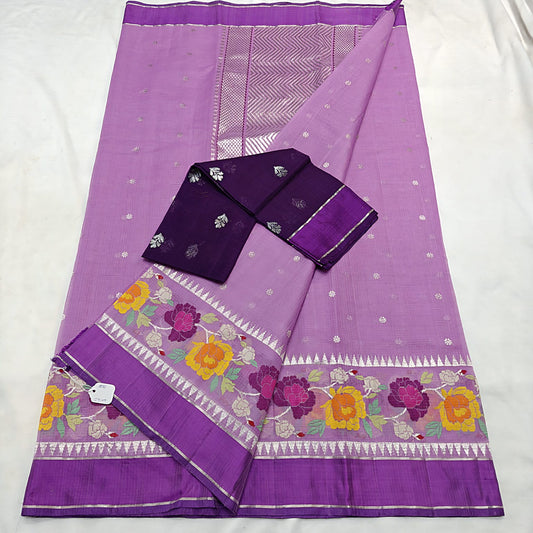 Pure Zari Kota Doria Handloom Saree