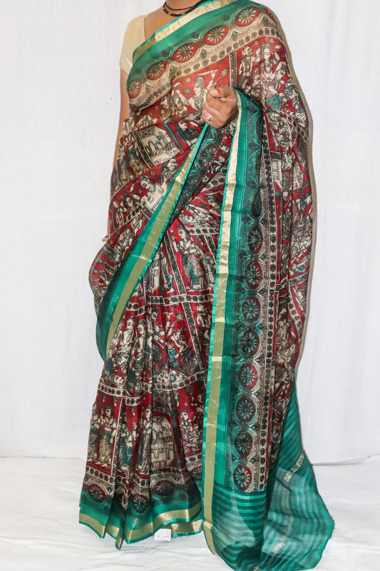 Kotadoria Silk Saree With Beautiful Print